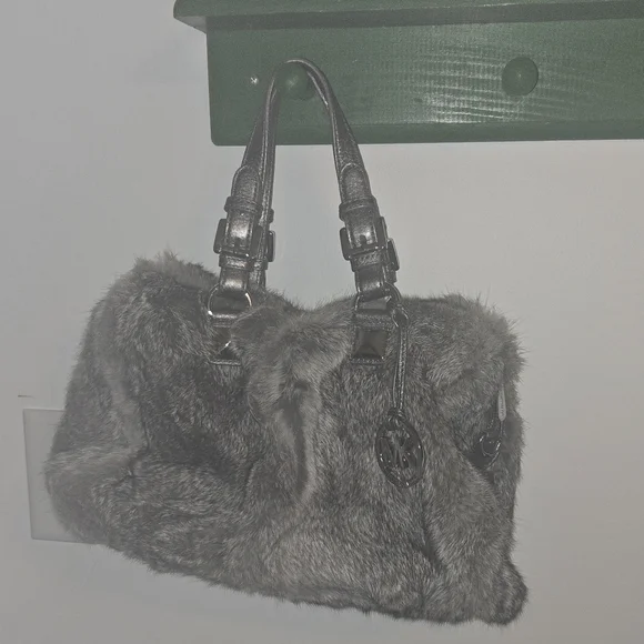 Michael Kors Rabbit Fur Cross Body - Picture 1 of 7